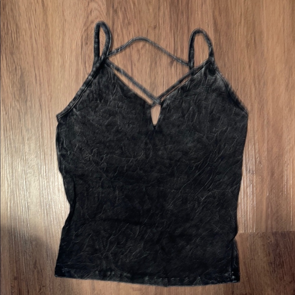 Black V-Neck Sleeveless Camisole